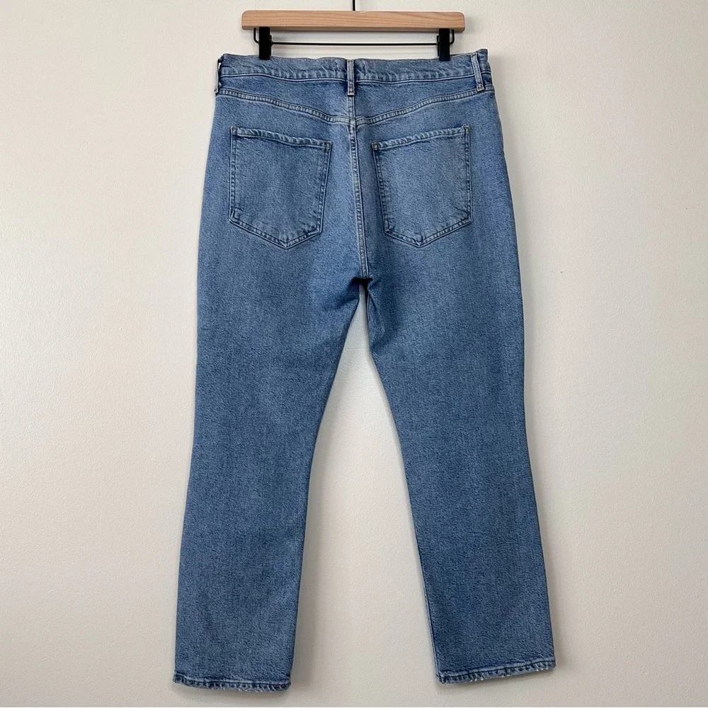 AGOLDE Riley High Rise Crop Distressed Jeans Size 32 - Picture 6 of 15